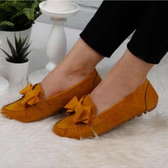 HAHA BOWNOT SLIP-ON STYLE WOMEN'S FLAT SHOE G1 - Picture 1 of 15